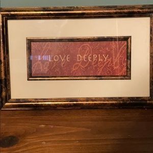 “Love Deeply” sign